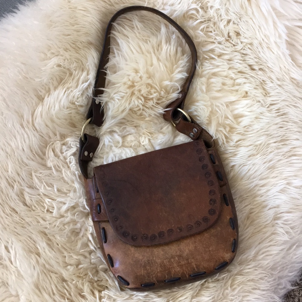 ☀️ Vintage Leather Purse Classic Boho hippie Bag